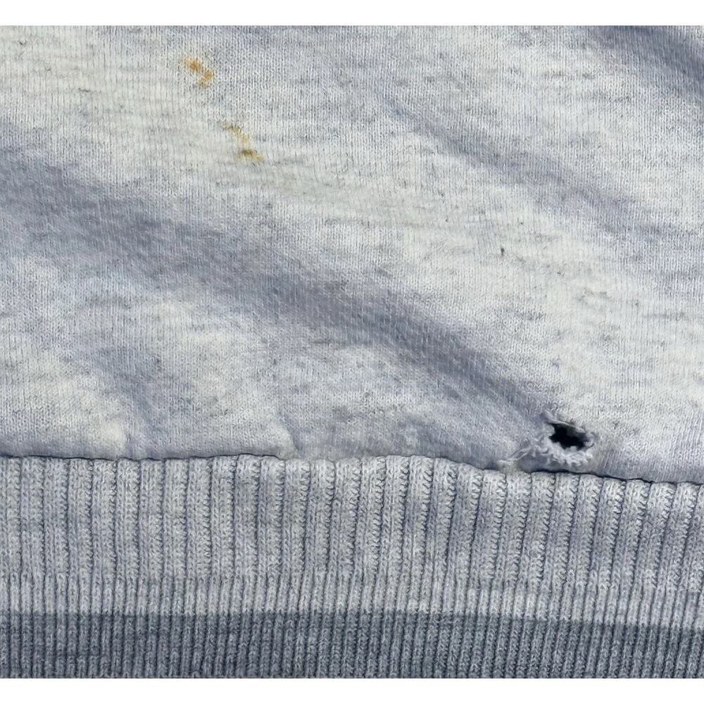 Vintage DIPORT USA Gray Crewneck Sweatshirt L 80s 90s Blank Workwear - Picture 10 of 10